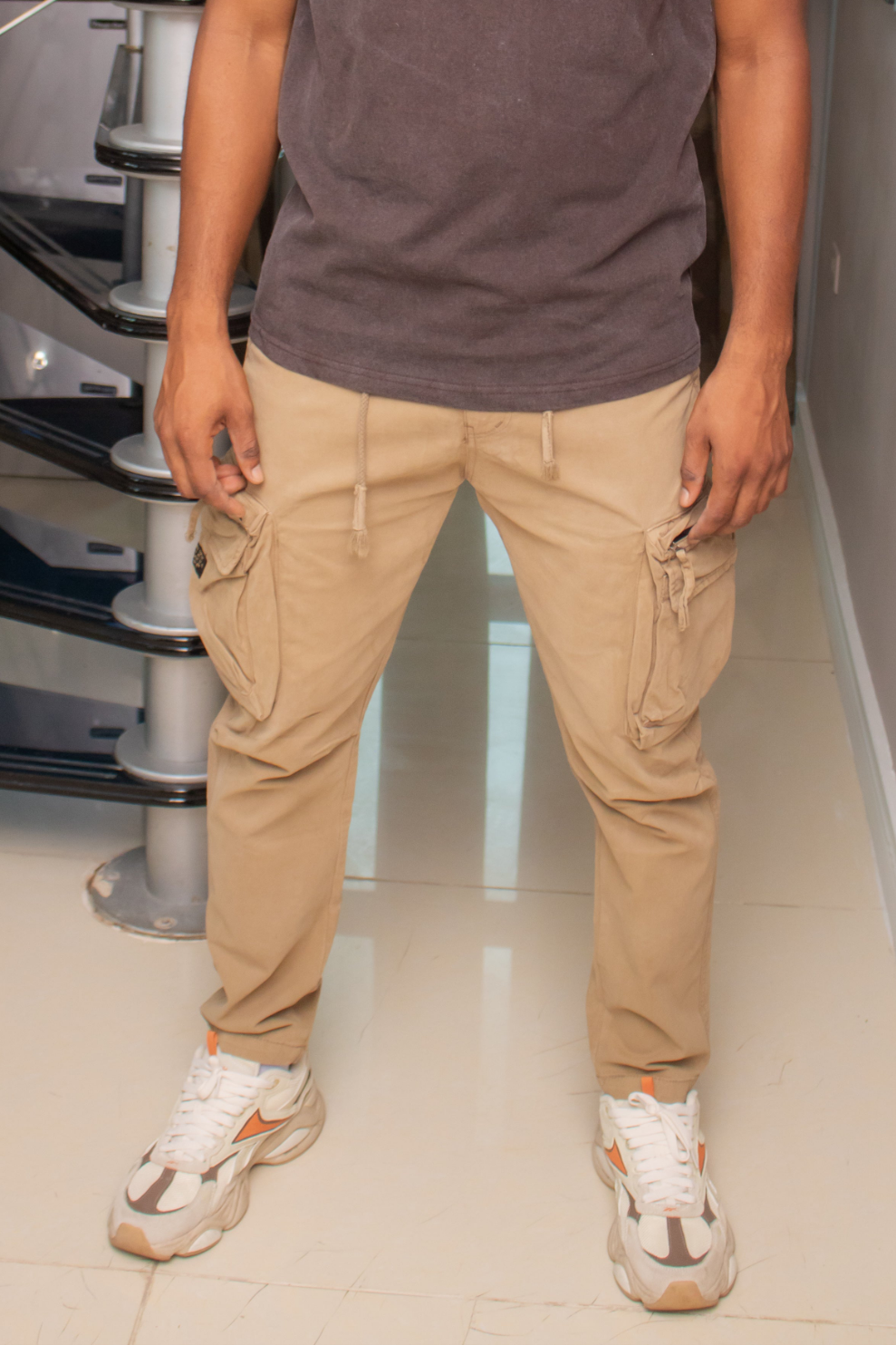 Zip Pocket Cargo Pants