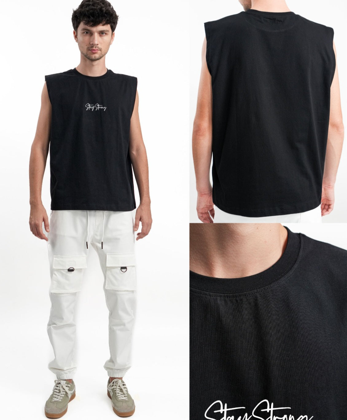 Tank Top Black (stay strong)