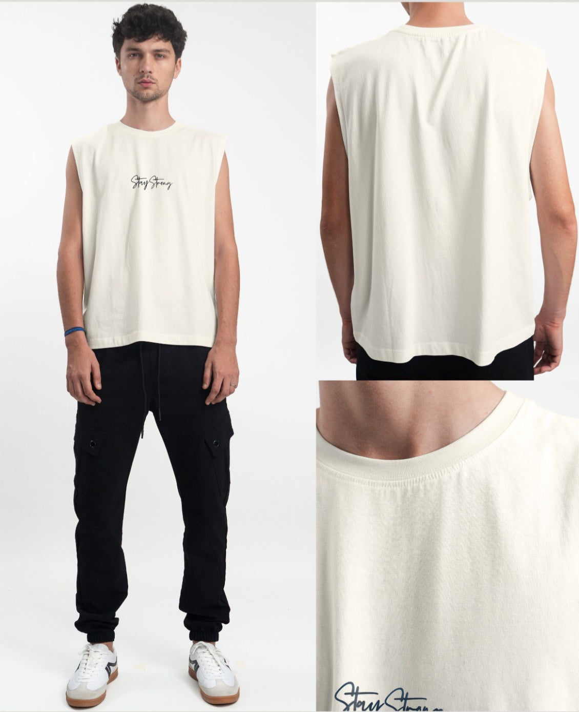 Tank Top CREAM (stay strong)