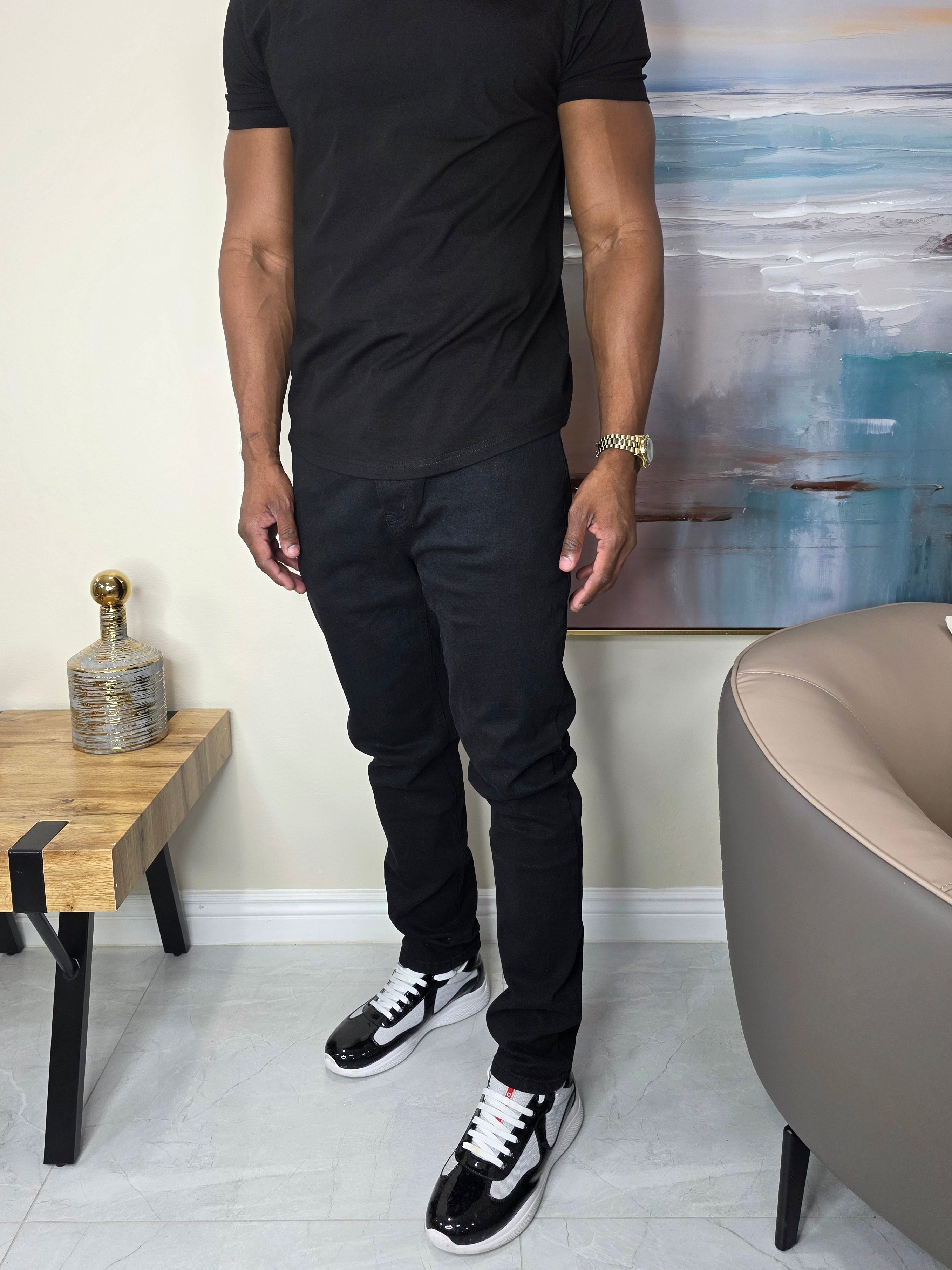DR Slim Fit Jeans (Black)