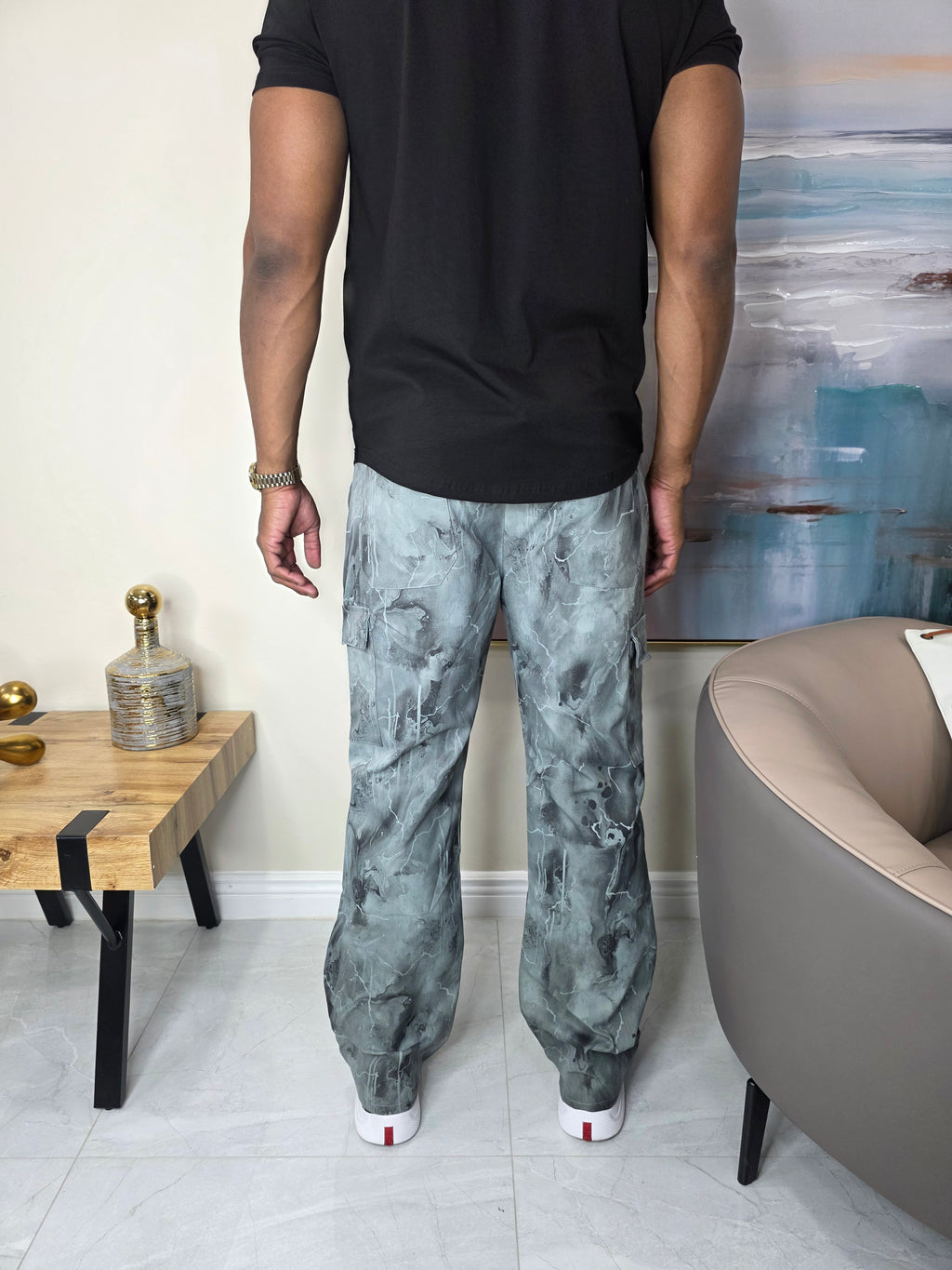 Camo grey long pants