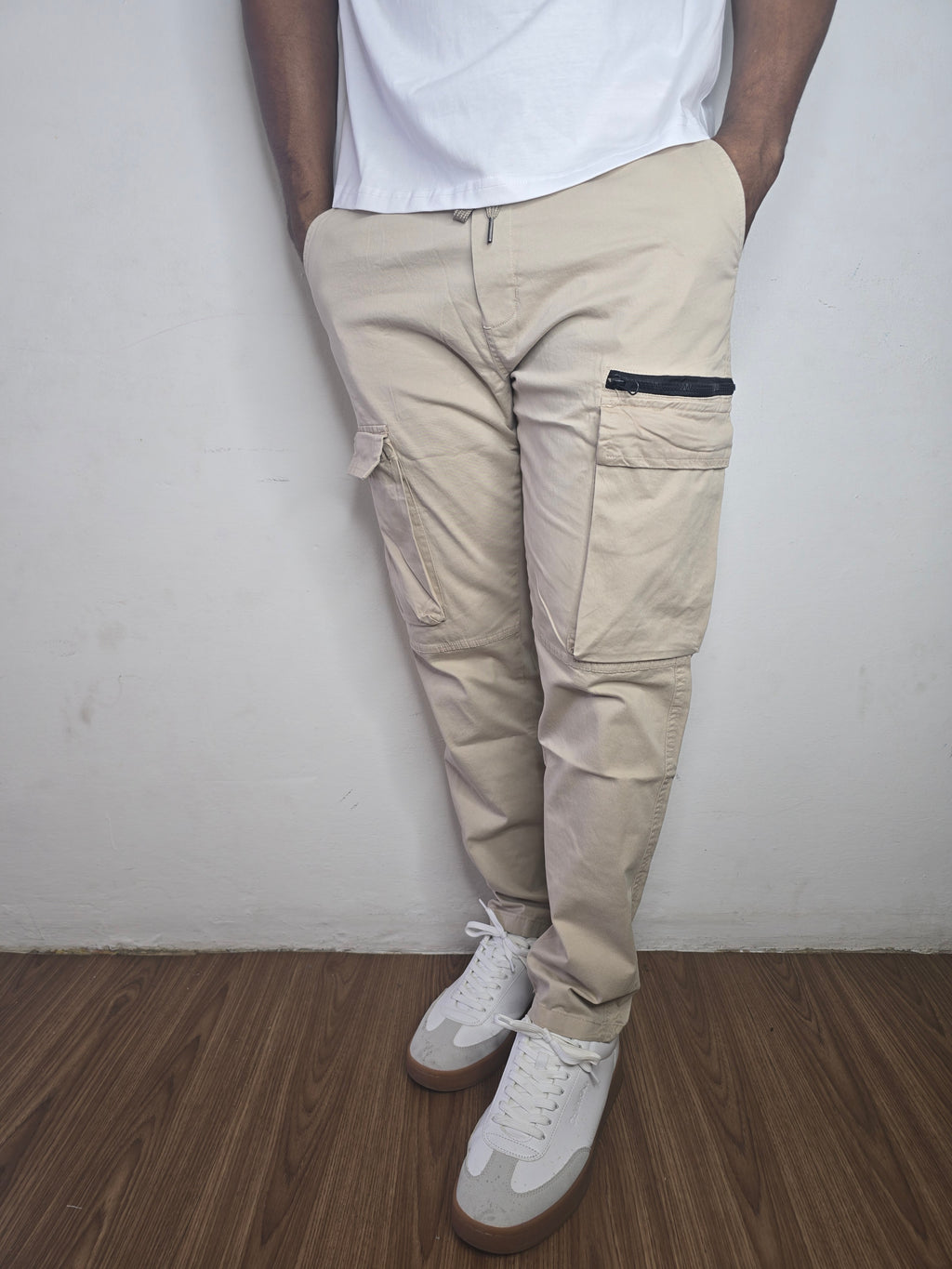 Cargo black zip Pants