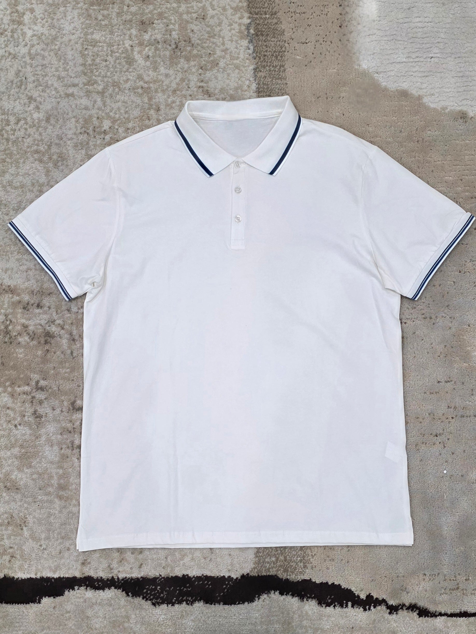Stripe Colar detail Polo
