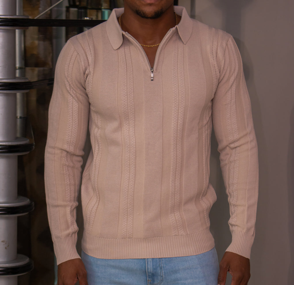Half Zip Polo sweater