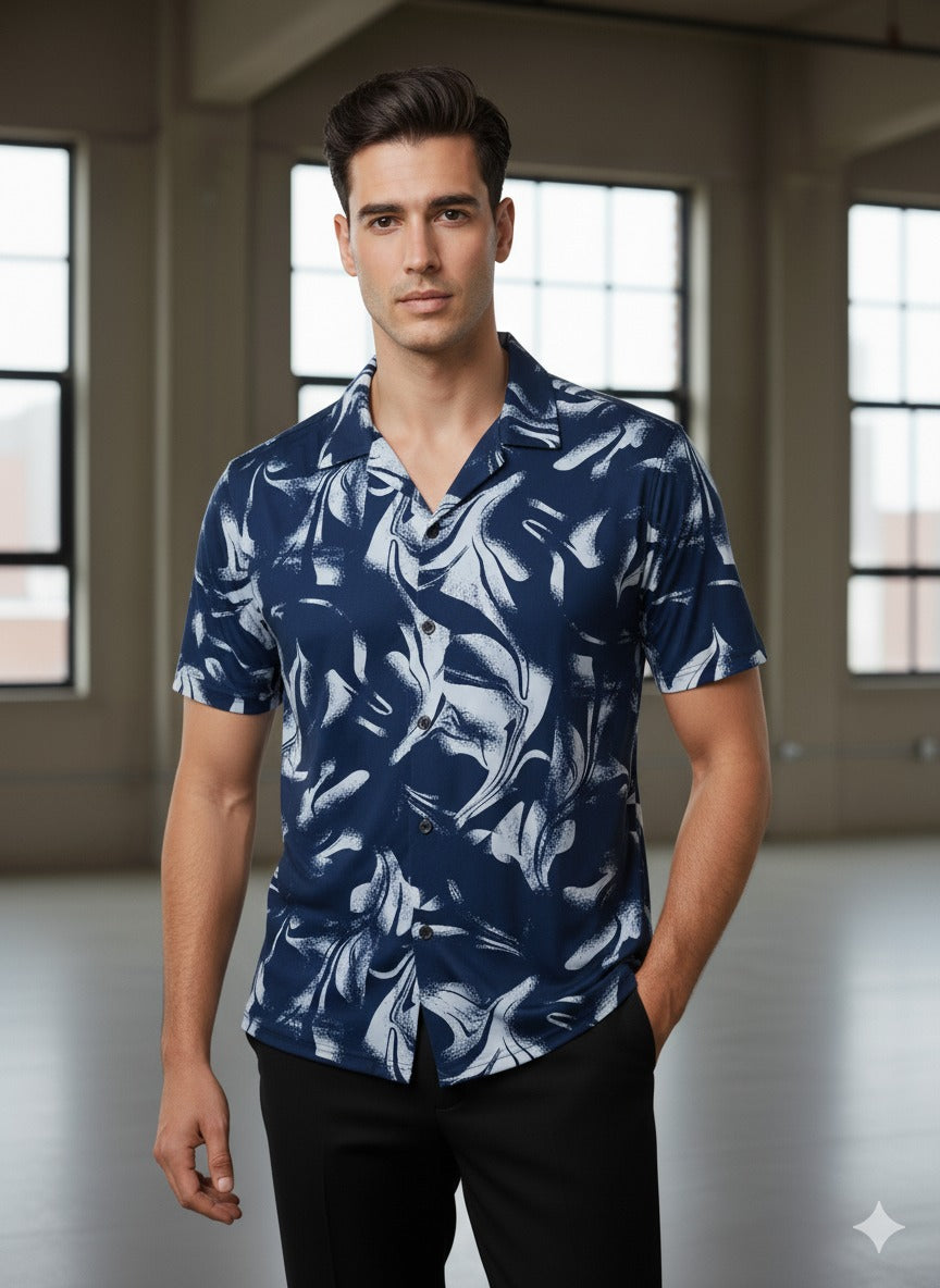 IC Navy&white design-Shirt