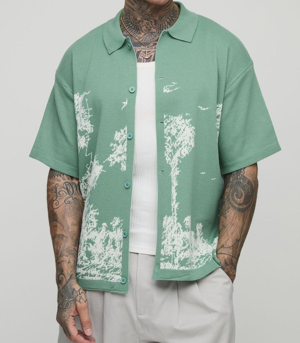 Scenic relaxed Knitted Shirt