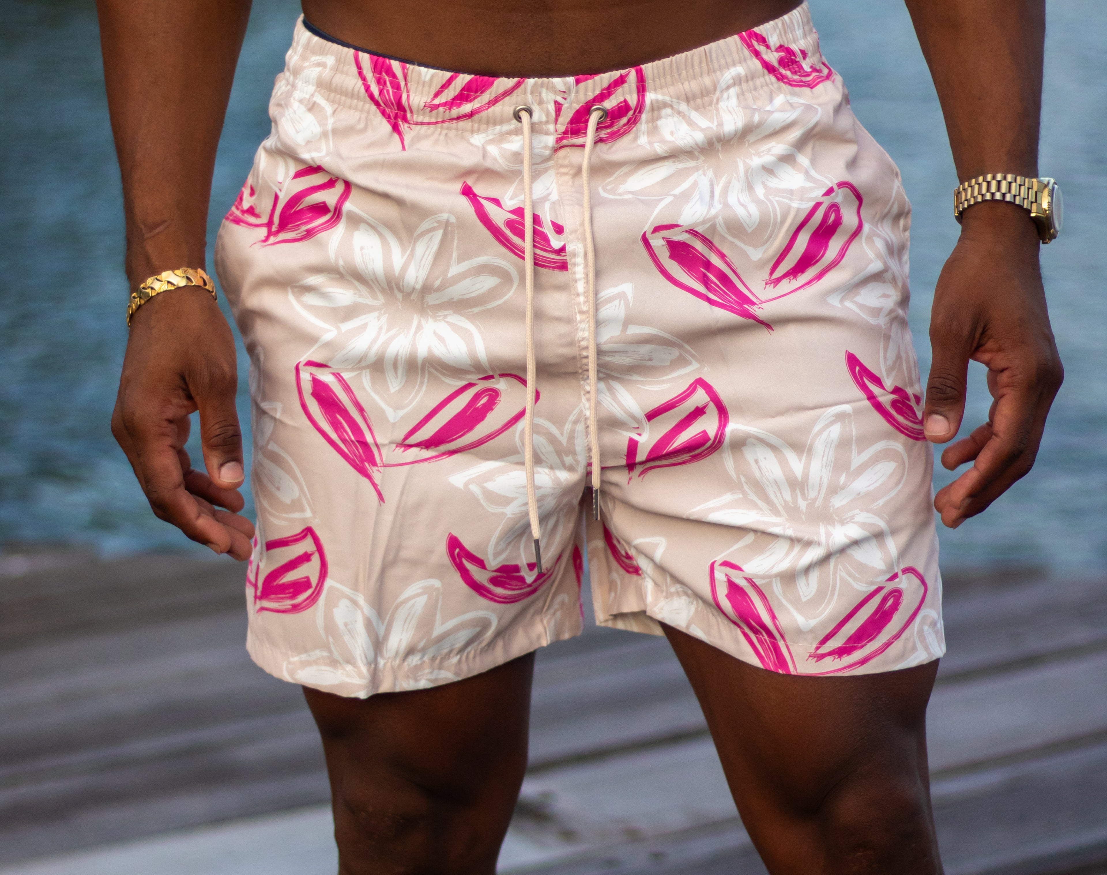 Graphic Shorts flower