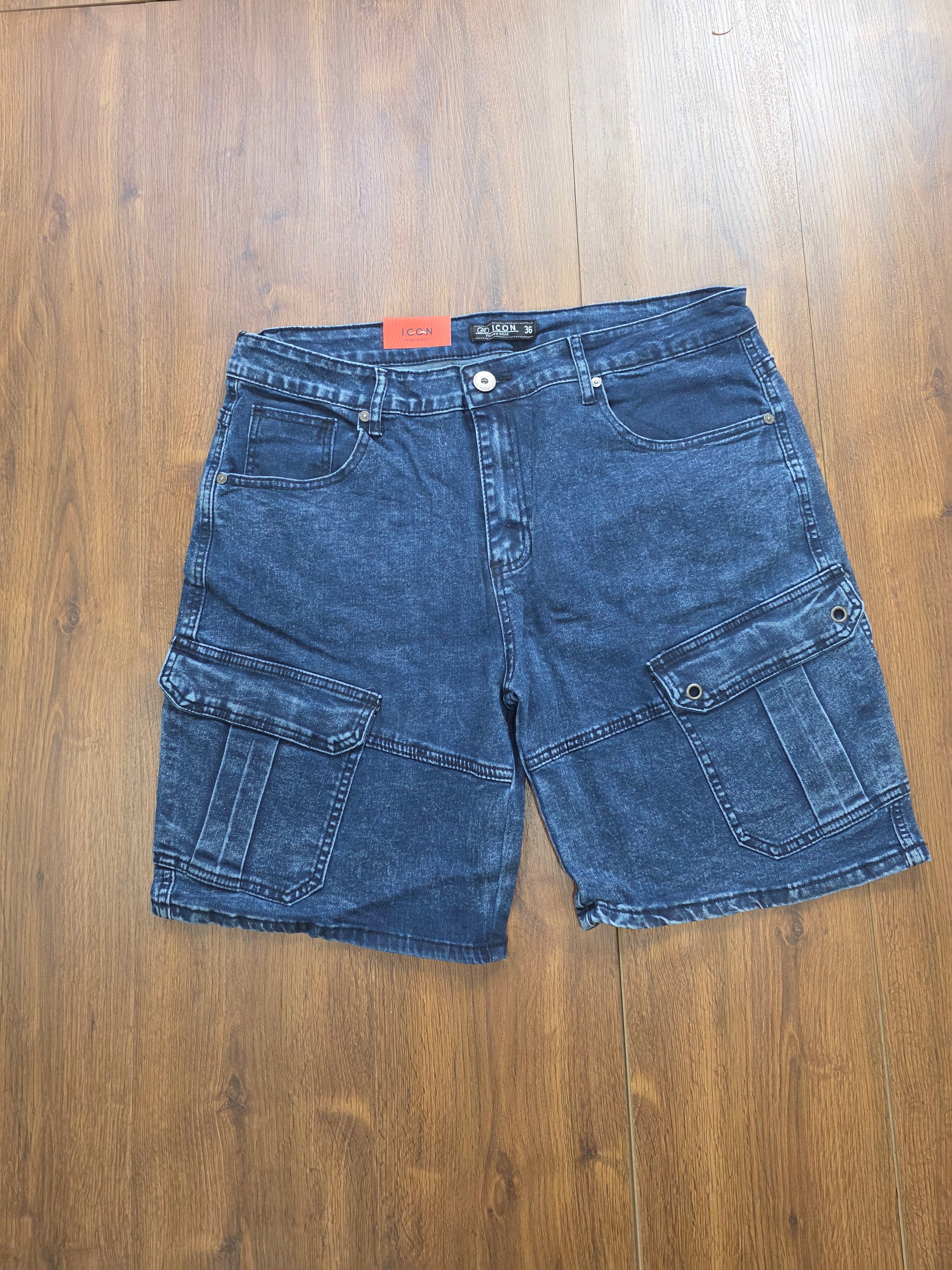 Blue Cargo jeans shorts