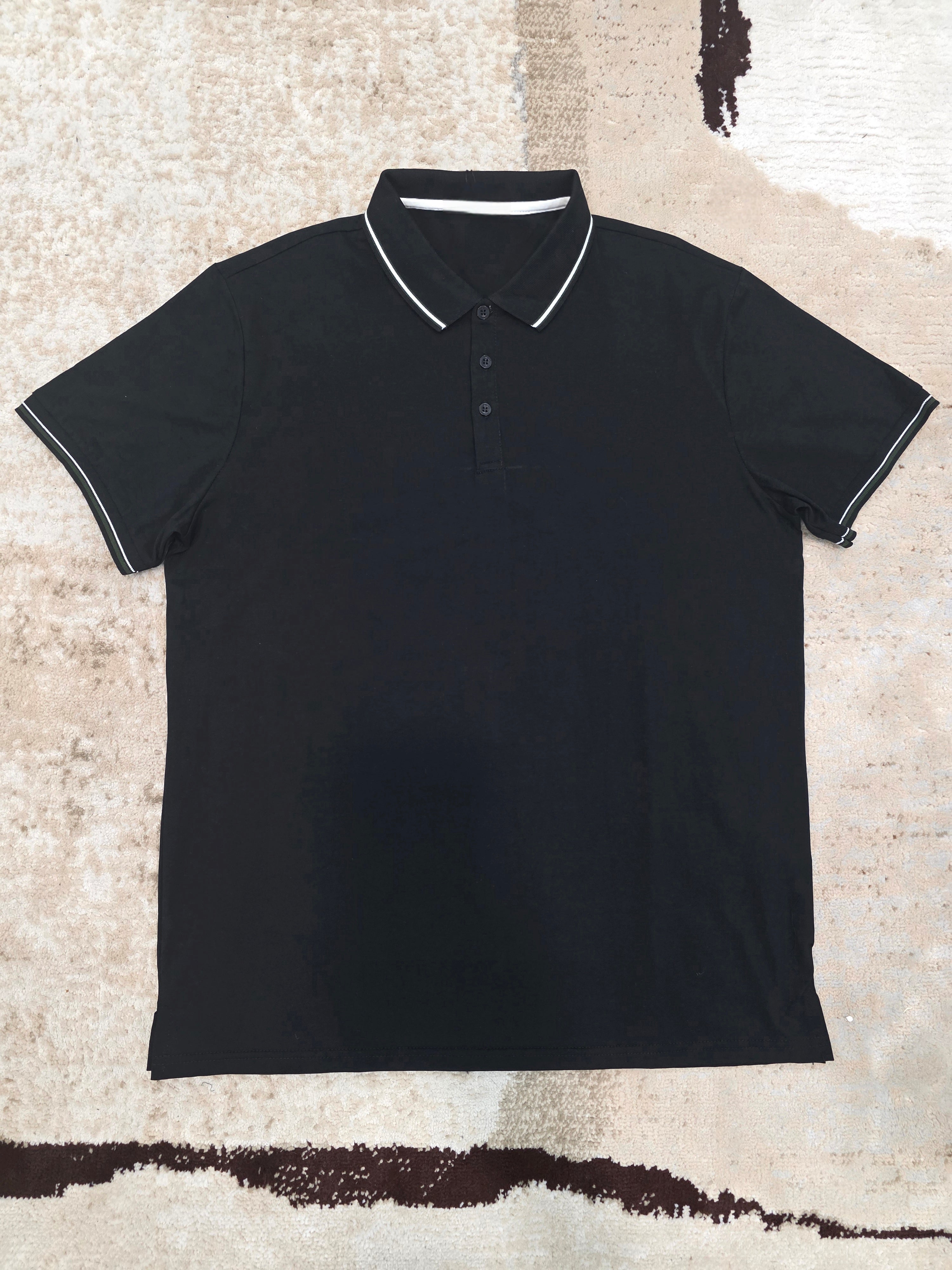 Stripe Colar detail Polo