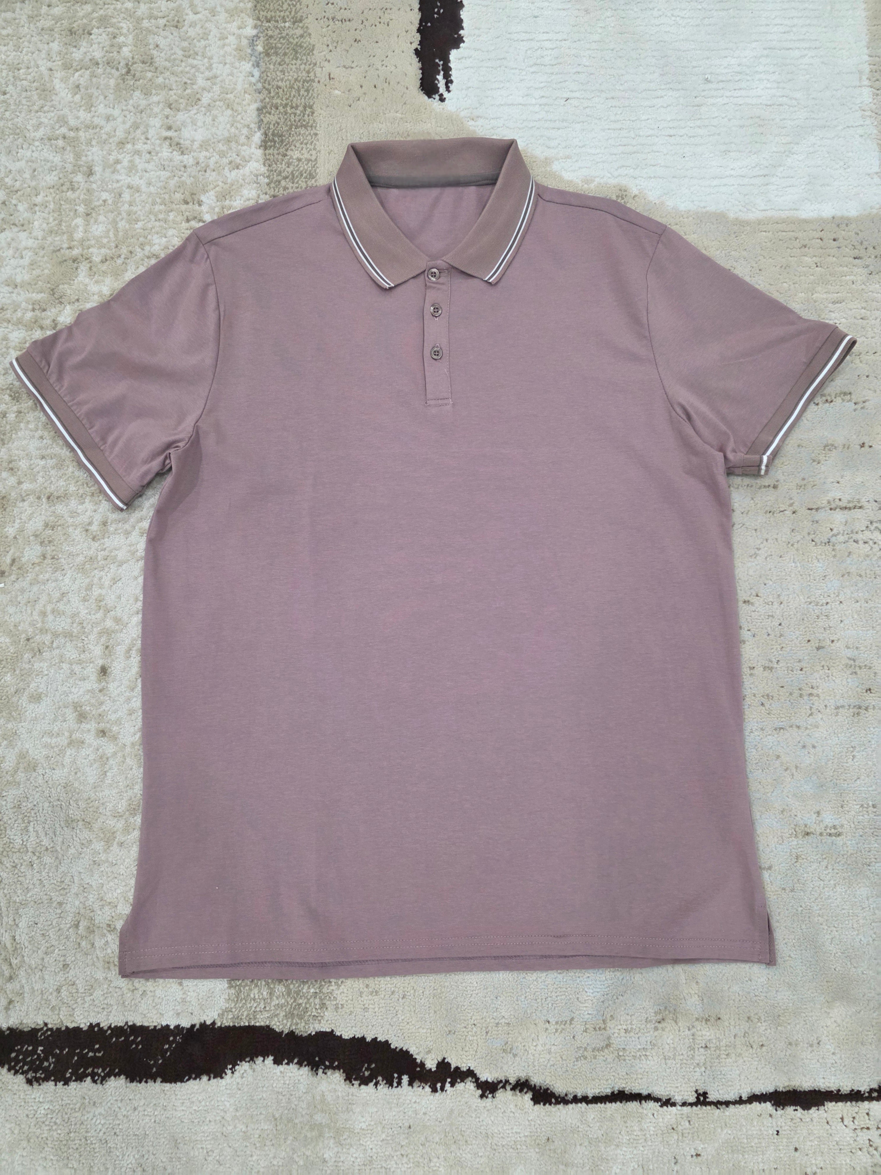 Stripe Colar detail Polo