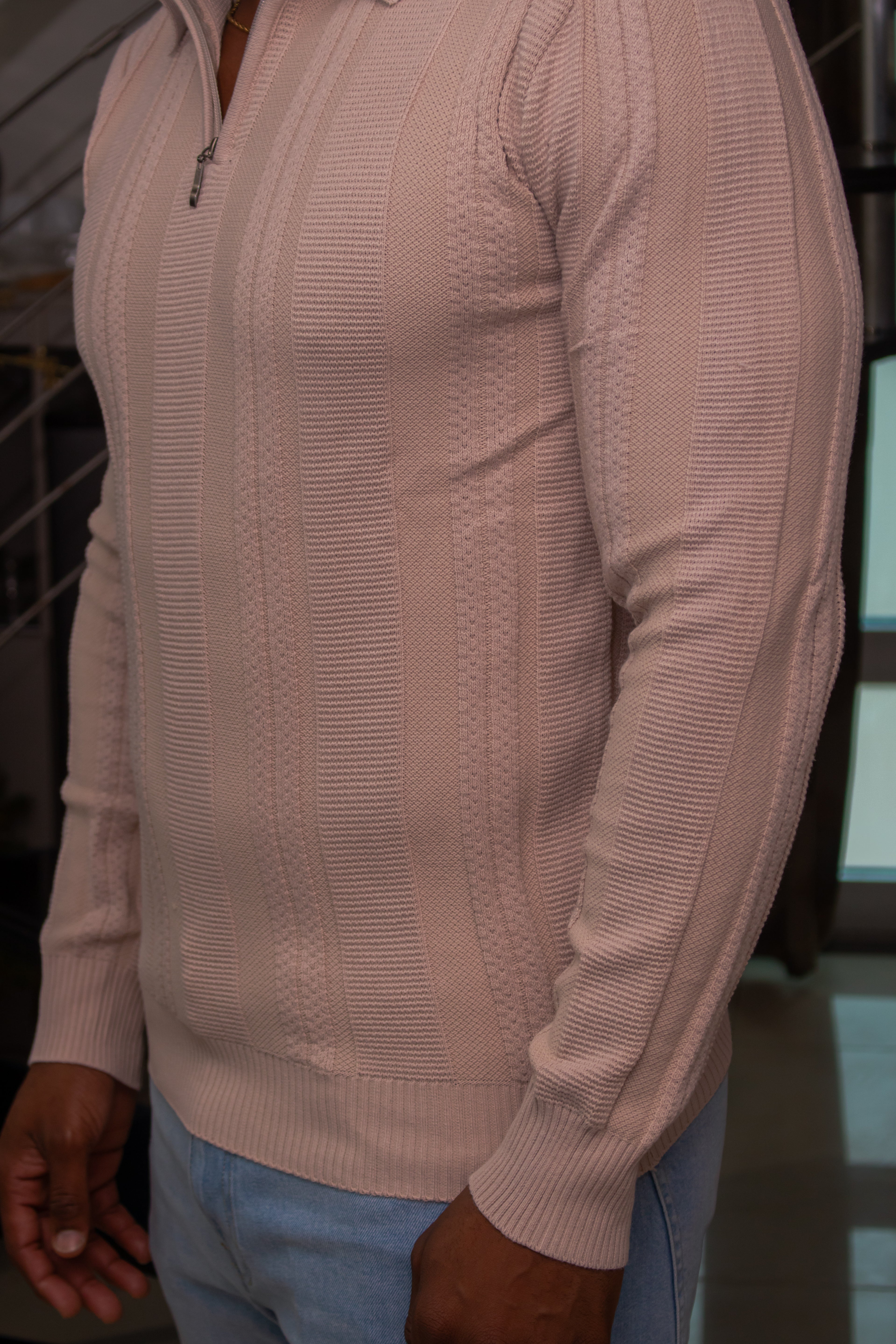 Half Zip Polo sweater